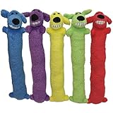 Loofa Dog 18" plush Dog Toy, Colors May Vary