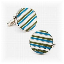 Ocean Stripe Cufflinks