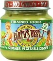 Earth's Best  2nd Strained Summer Vegetable Dinner, 4 Ounce Jars (Pack of 12)