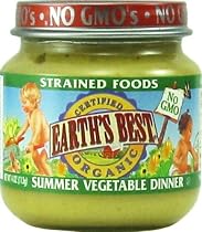 Earth's Best Organic 6 Months and Up Summer Vegetable Dinner, 4 Ounce Jars (Pack of 12)
From Earth's Best
