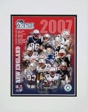 New England Patriots 2007 Team Composite Double Matted 8 x 10 Photograph (Unframed)