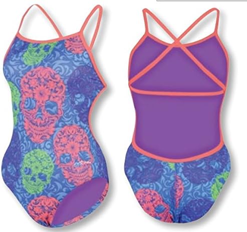 Dolfin 9520L-590 Bellas Cross Back Print - Sugar Skulls Size 38