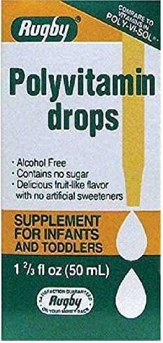 Polyvitamin Drops with Dropper, 50mL (3 Pack)