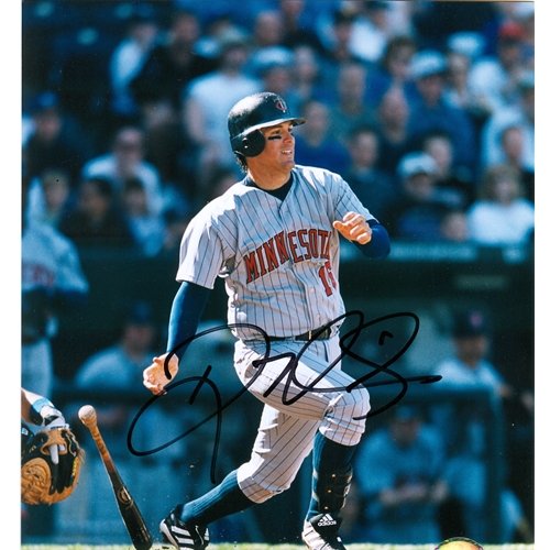 Doug Mientkiewicz Autographed Minnesota Twins (Grey Jersey) 8x10 Photo