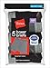 Hanes Big Boys' Comfort Flex Boxer Brief, Black/Grey, Large