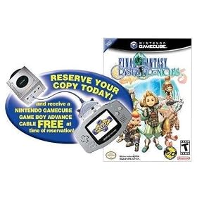 Final Fantasy Crystal Chronicles with BONUS GameCube GBA Link Cable 