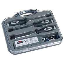 Footprint Tools 389HSG 5pc. Wood Chisel and Sharpening Set in Plastic Storage Case