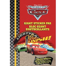 Sandylion DCRGP1 Giant Sticker Pad with Activity Pages, Disney/Pixar Cars