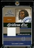 2003 Donruss Gridiron Kings Edgerrin James Gridiron Cut Jersey Indianapolis Colts Football Card - Mint Condition - Shipped In Protective ScrewDown Case!