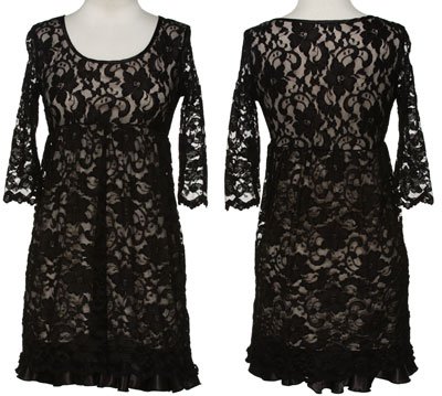 VELVET TORCH Baby Doll Lace Dress