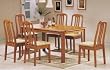 NEW 36''X60'' SOLID TOP WOOD DINING TABLE W 4 CHAIRS