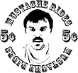 Mustache Rides 5cent Tee Shirt
