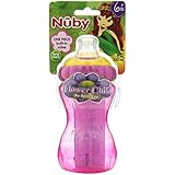 Nuby 3-D Flower No Spill Super Spout Gripper Cup, 11 Ounce