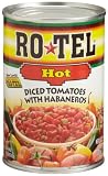 Ro-Tel  Hot Diced Tomato (with Habaneros), 10-Ounce Cans (Pack of 24)
