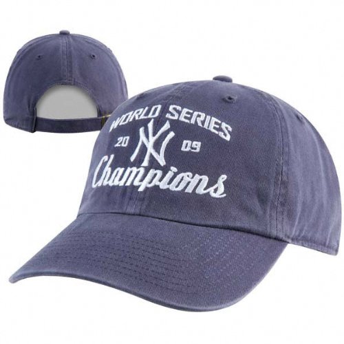 New York Yankees 2009 World Series Champions Navy Garment Washed Adjustable Hat