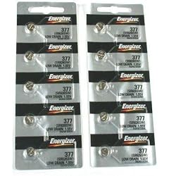 10 377 / 376 SR626SW Energizer Batteries (2 packs of 5 total of 10)