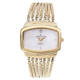 AK Anne Klein Ladies Gold-Tone Diamond Accented Watch #108400MPGB by AK Anne Klein