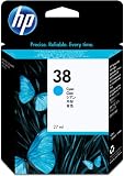 HP 38 Cyan Ink Cartridge in Retail Packaging (C9415A)