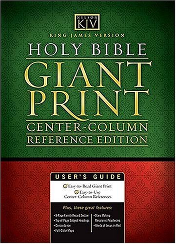 Nelson Classic Giant Print-kjv Center-column Reference Bible under Large Print in The Books Store