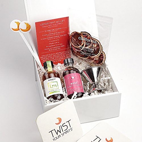 Twist Your Spirits Lemon Mint Gin-let Makes 8 Cocktails (Pair with Gin)