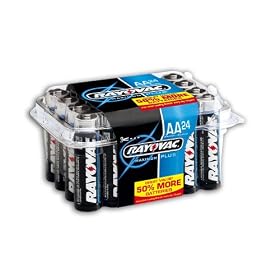 Rayovac Alkaline Batteries AA Size Reclosable 24-Pack