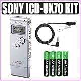 Sony ICD-UX70 Digital Voice Recorder Plus Accessory Outfit
