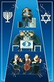 Art Poster, 1 Jew (Banker) 2 Jews (Chess) 3 Jews (Orchestra) - 18.75 x 27.5