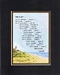 Touching and Heartfelt Poem for Motivations - What Is Life? Poem on 11 x 14 inches Double Beveled Matting