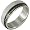 Stainless Steel Black and Sparkle Silver 