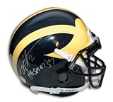Charles Woodson Michigan Wolverines Autographed Mini Helmet with ''Heisman 97'' Inscription