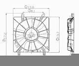 TYC 610600 Acura RSX Replacement Condenser Cooling Fan Assembly