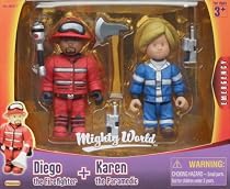 Mighty World - Diego the Firefighter & Karen the Paramedic Figures