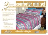 Newpoint Printed Stripe Microfiber Comforter Sets