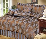 LCM Home Fashions Santa Barbara 7-Piece Queen Comforter Set