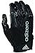 adidas adiZERO 4.0 Adult Football Receiver's Gloves, Black/Black, Medium