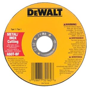 DeWalt DW8062 4-1 2-Inch Diameter by .045-Inch Thick Metal Cutting Abrasive Wheel with 7... by DeWALT