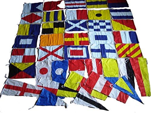 Marine Product Naval Signal Flags / Flag Set- 100% Cotton - Set Of Total 40 Flag