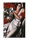 Portrait of Ira by Tamara De Lempicka. Art Print Poster 16 inches width by 20 inches height. Highest Quality Art Poster Print