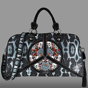 Ed Hardy Original Paz Carry on Bag Black