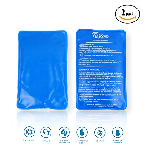 Ice Cold Compress Pack - Gel Clay - 2-Pack - 7.5