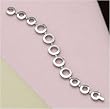 J-Steel by Fyn Studios Stainless-Steel Open Link Satin Finish & Diamonova Bracelet JSF-843332001747
