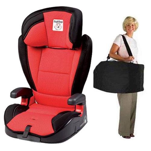 Peg Perego VIAGGIO HBB 120 Car Seat - Crystal Red with Carrying Case