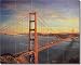 Golden Gate Bridge by Olga Kuczer - Artwork On Tile Ceramic Mural 17 x 21.25 Kitchen Shower Backsplash