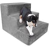 RESTOLOGY High Density Foam 3 Steps Orthopedic Microsuede Bedding, 15" x 16" x 12", Gray