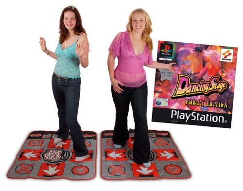 Childrens Toyshop  Video Games : PSone-Dance Mat  x 2 & Dancing Stage Party Edition