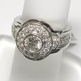 14K White Gold Wedding Set - 1.50 Ct.