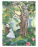  : Alice and the Cheshire Cat Art Poster Print by Lealand Eve, 20x25