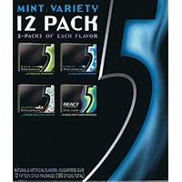 Wrigleys 5 Gum Twelve Pack Variety box
