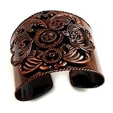 Steampunk Antique Copper Cuff Bracelet