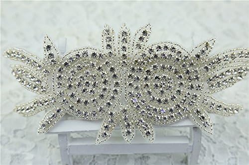 Rhinestone Applique for the Party Pure Manual Bridal Applique Trim 2016 New Arrival Rhinestone Embellishments for Wedding Dresses